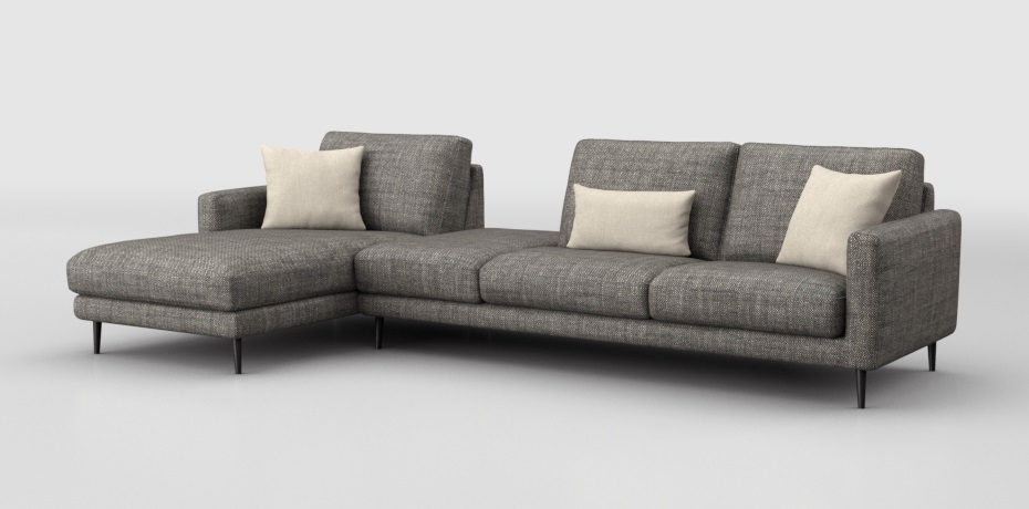 Sottorio - corner sofa - left penisula with pouf